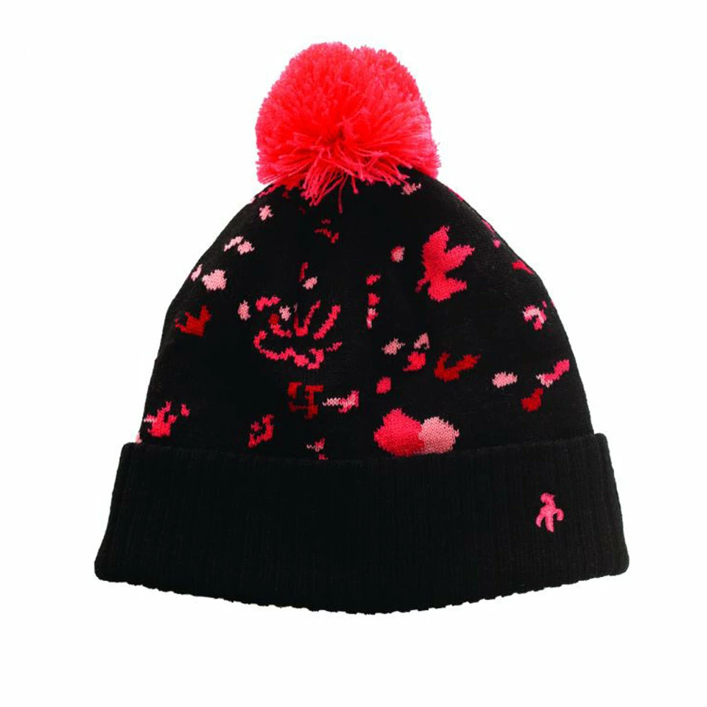 Green Lamb Iris Beanie - Black Confetti - Image 2