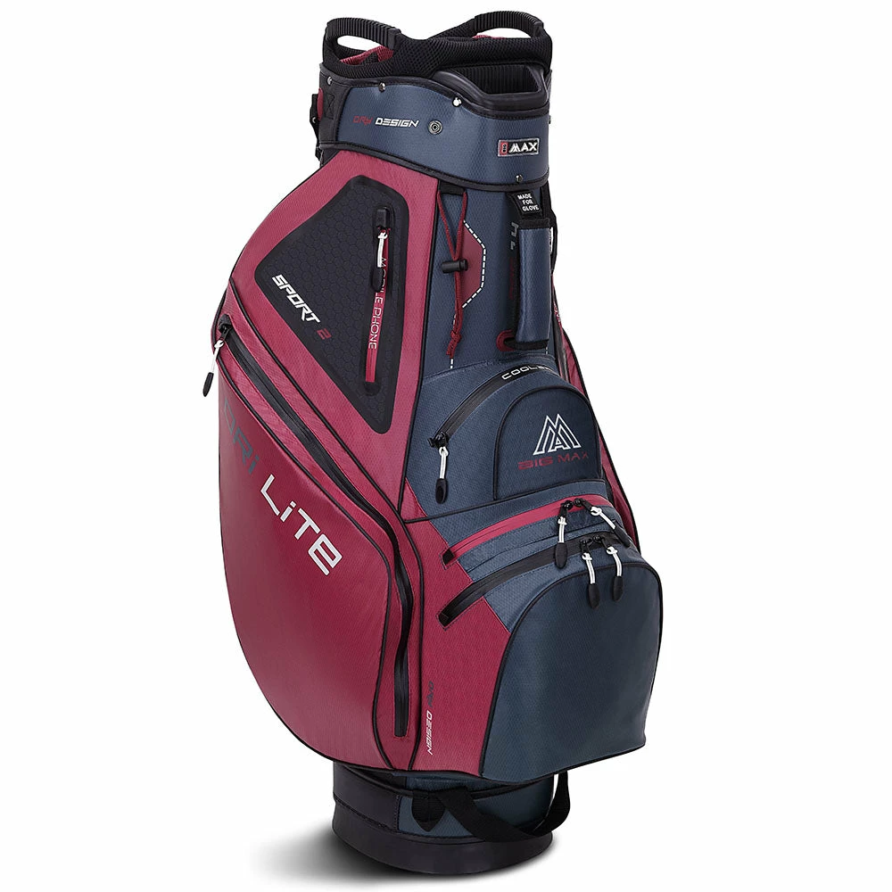 Big Max Dri Lite Sport 2 Cart Bag - Blueberry/Merlot - Image 2