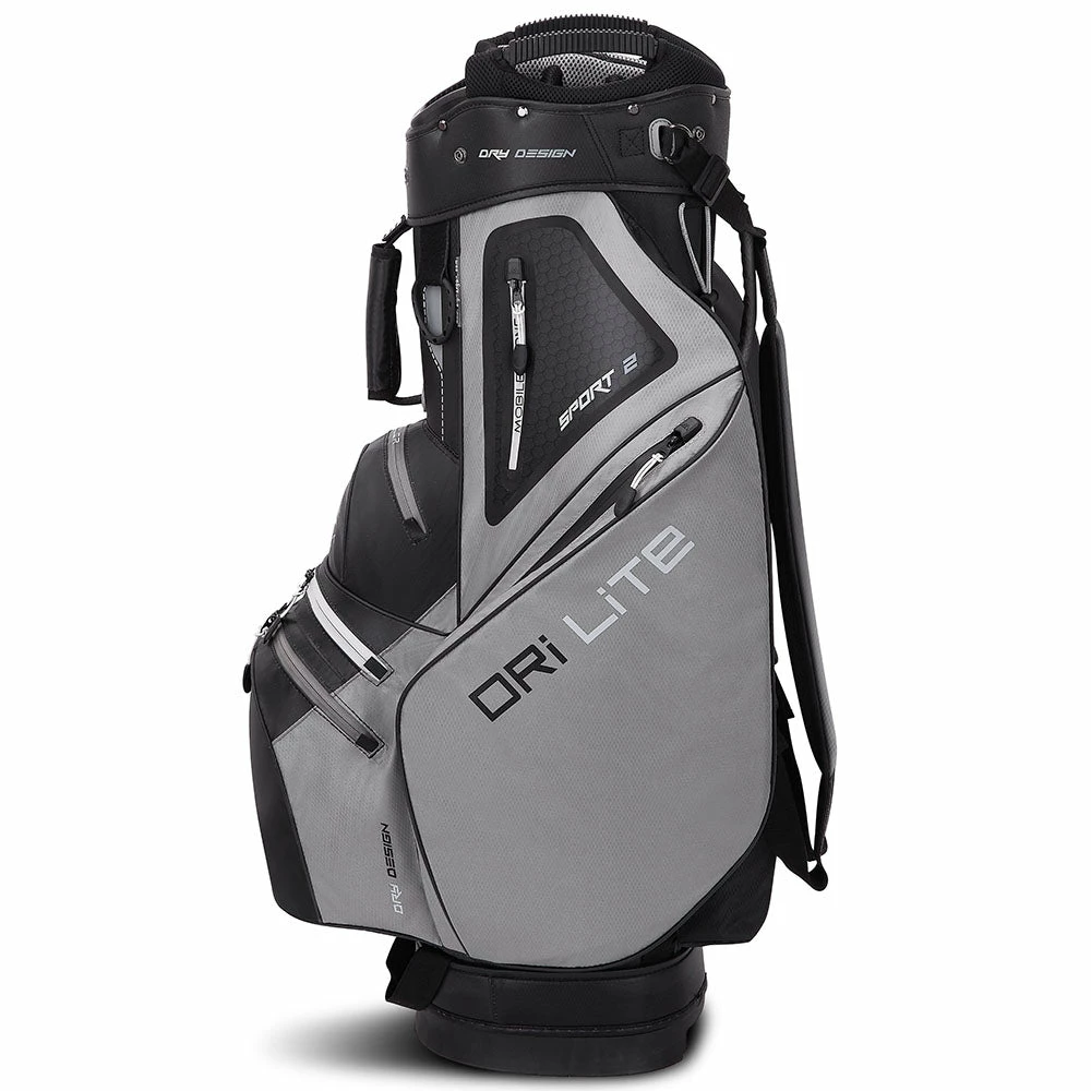 Big Max Dri Lite Sport 2 Cart Bag - Grey/Black - Image 3