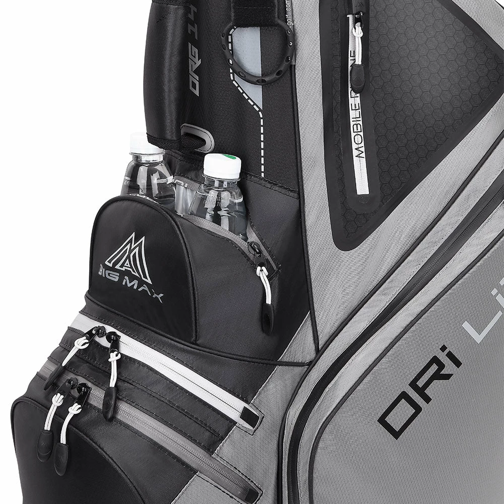 Big Max Dri Lite Sport 2 Cart Bag - Grey/Black - Image 9