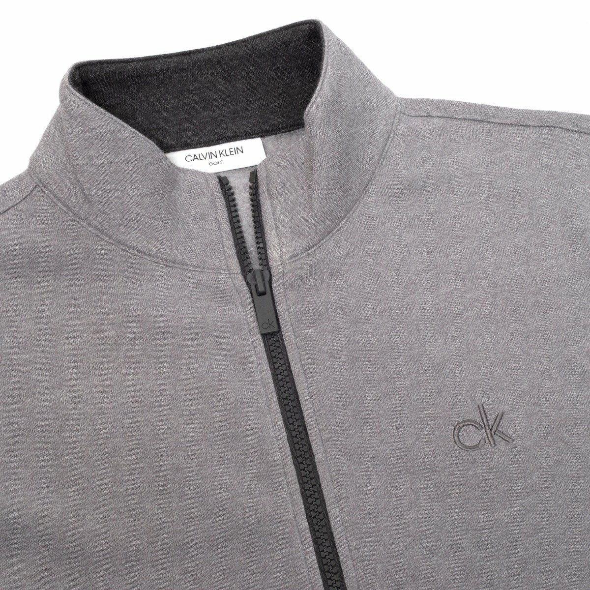 Calvin Klein Columbia Full Zip Sweater - Silver Marl - Image 3