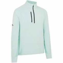 Callaway Heather Striped Fleece - Aruba Blue Heather