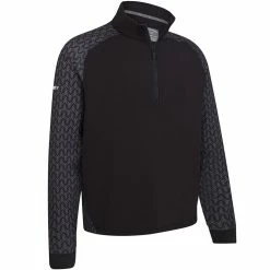 Callaway 1/4 Zip Odyssey Blocked Pullover - Caviar