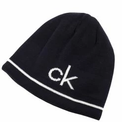 Calvin Klein React Reversible Beanie - Navy/White