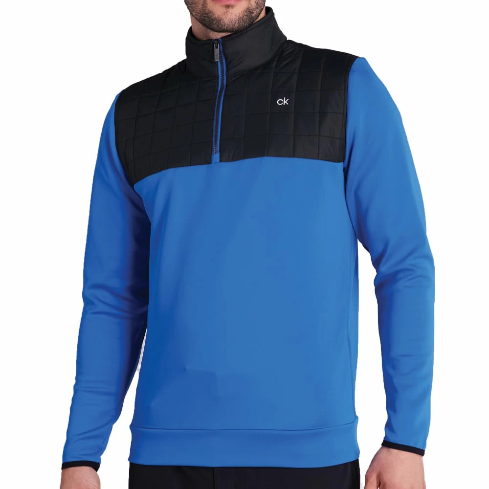 Calvin Klein Vardon Hybrid Half Zip Pullover - Nautical - Image 3