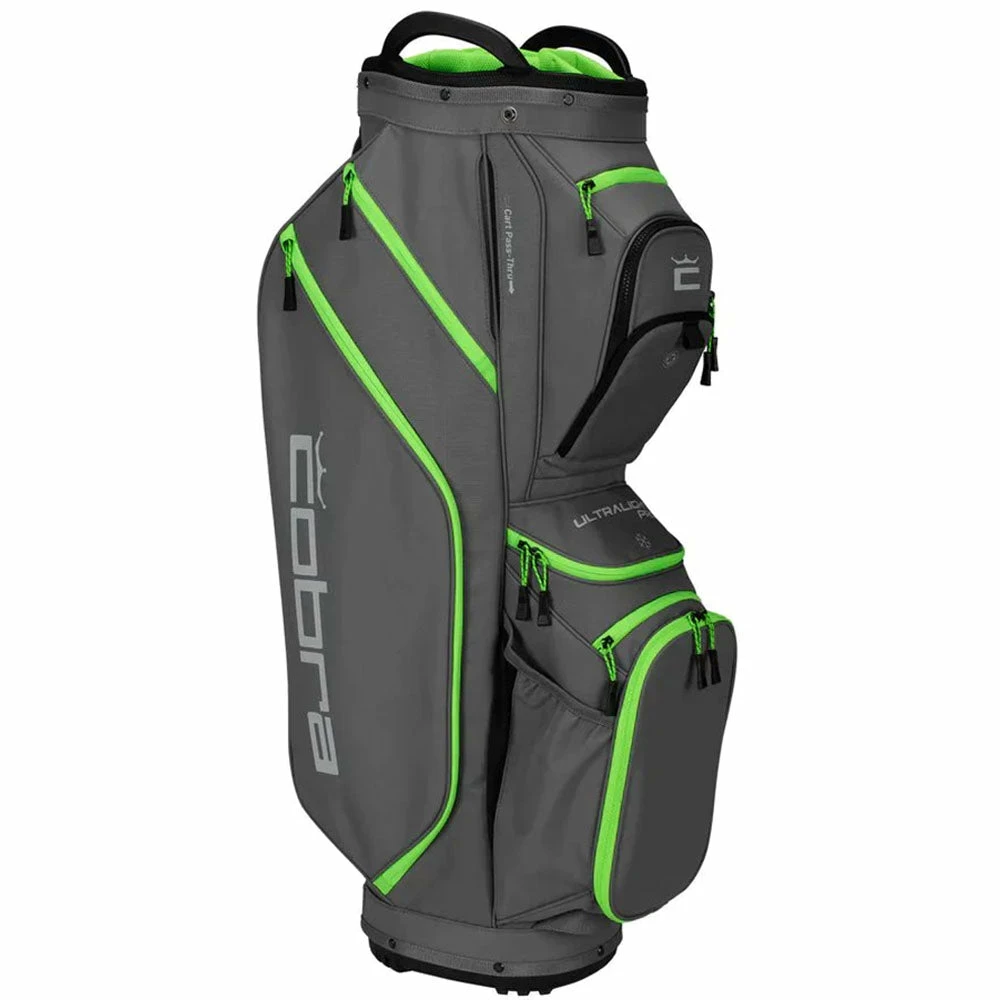 Cobra Ultralight Pro Cart Bag - Quiet Shade/Green Gecko - Image 3