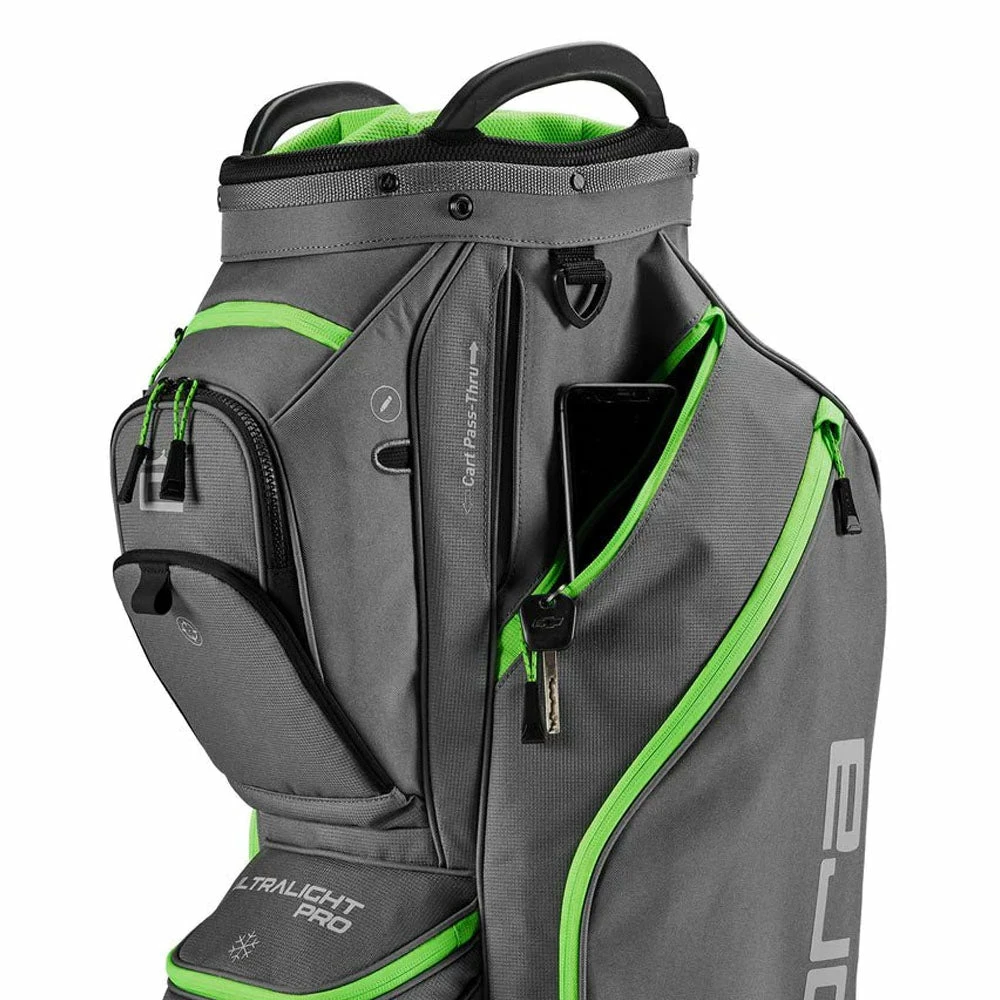 Cobra Ultralight Pro Cart Bag - Quiet Shade/Green Gecko - Image 4