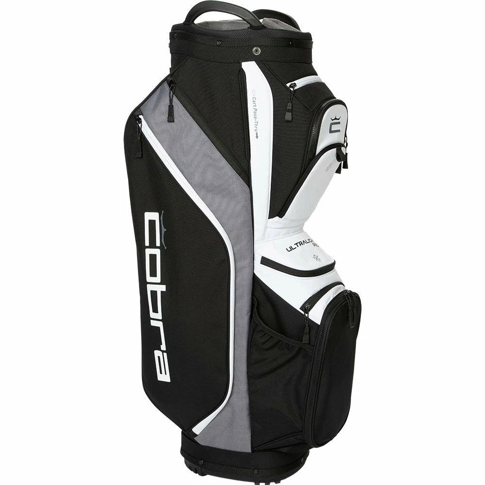 Cobra Ultralight Pro Cart Bag - Black/White - Image 3