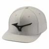 Mizuno Tour Flat Snapback Cap - Grey