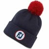 FootJoy FJ Solid Pom Pom Beanie Hat - Navy