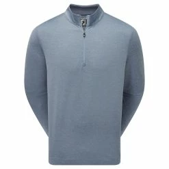FootJoy Jacquard Texture Chill-Out Pullover - Bluestone