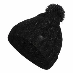 Adidas Ladies PomPom Beanie - Black