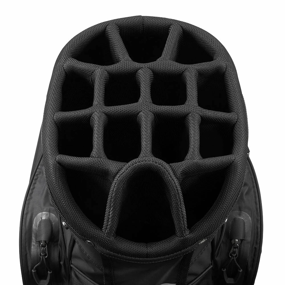 Mizuno BR-DRI Waterproof Cart Bag - Black/Silver - Image 2