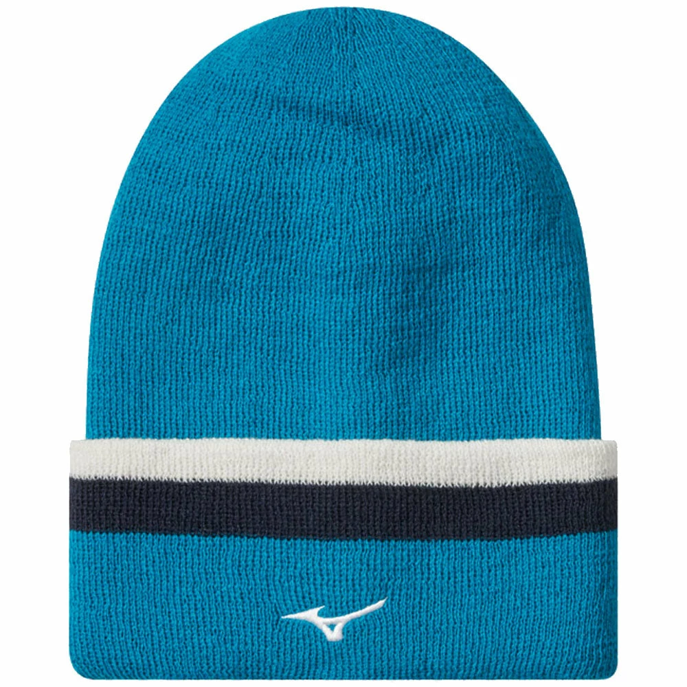 Mizuno Breath Thermo Knit Beanie - Deep Enamel Blue - Image 2