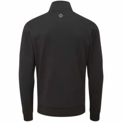Oscar Jacobson Hawkes 1/4 Zip Pullover - Black