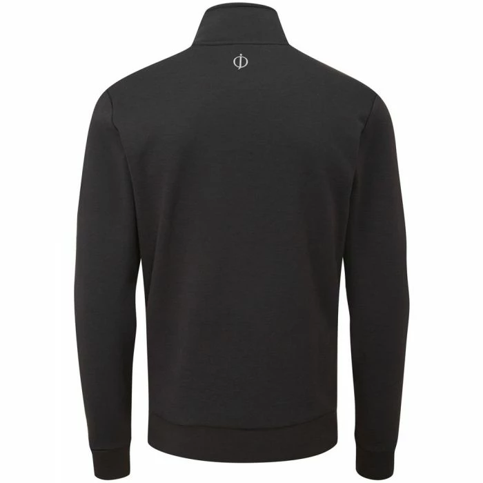 Oscar Jacobson Hawkes 1/4 Zip Pullover - Black