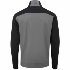 Oscar Jacobson Taylor 1/4 Zip Mid-Layer - Charcoal