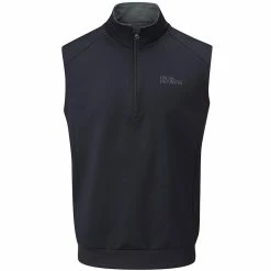 Oscar Jacobson Trent Tour Sleeveless Midlayer - Black