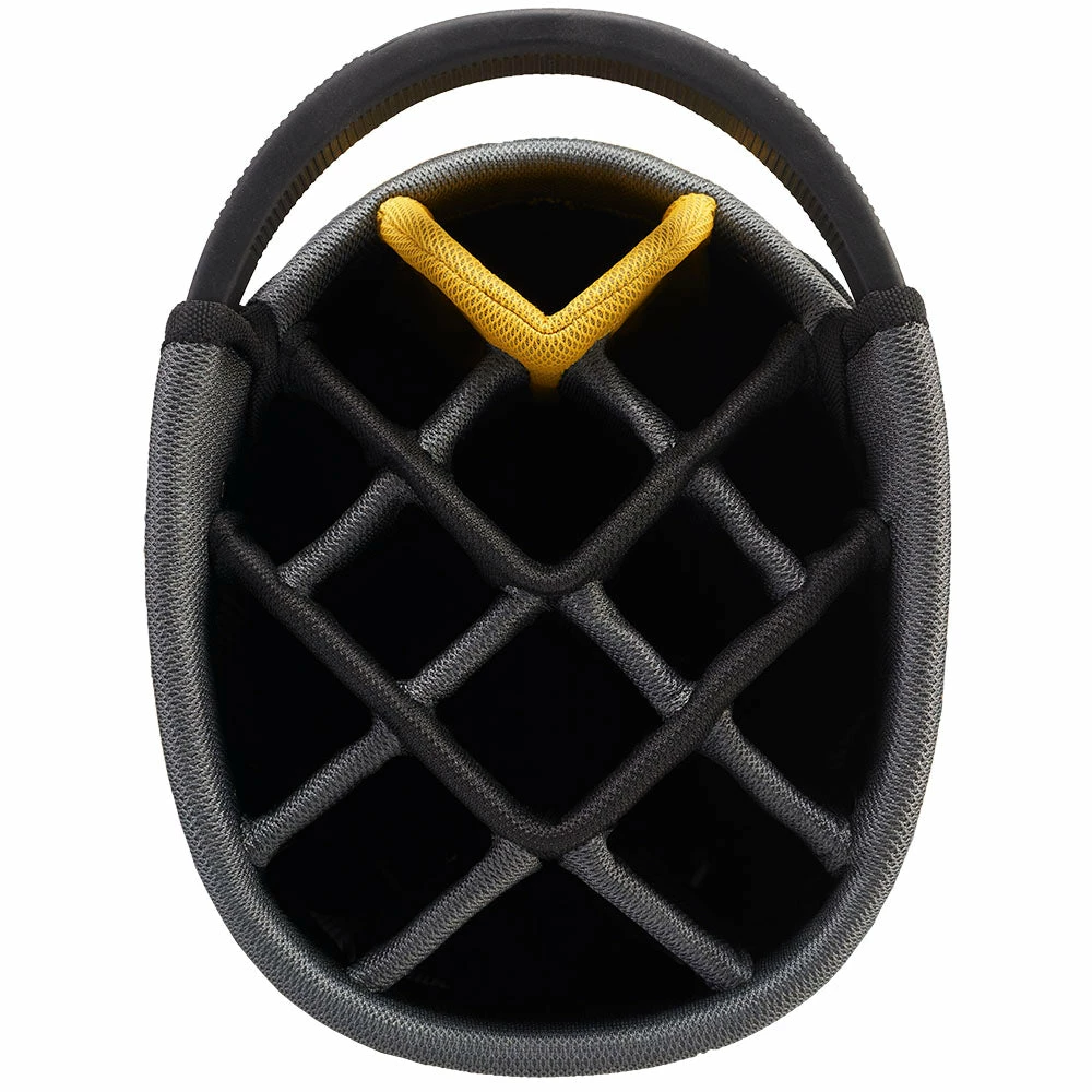 PowaKaddy DLX-Lite Cart Bag - Gun Metal/Yellow - Image 2