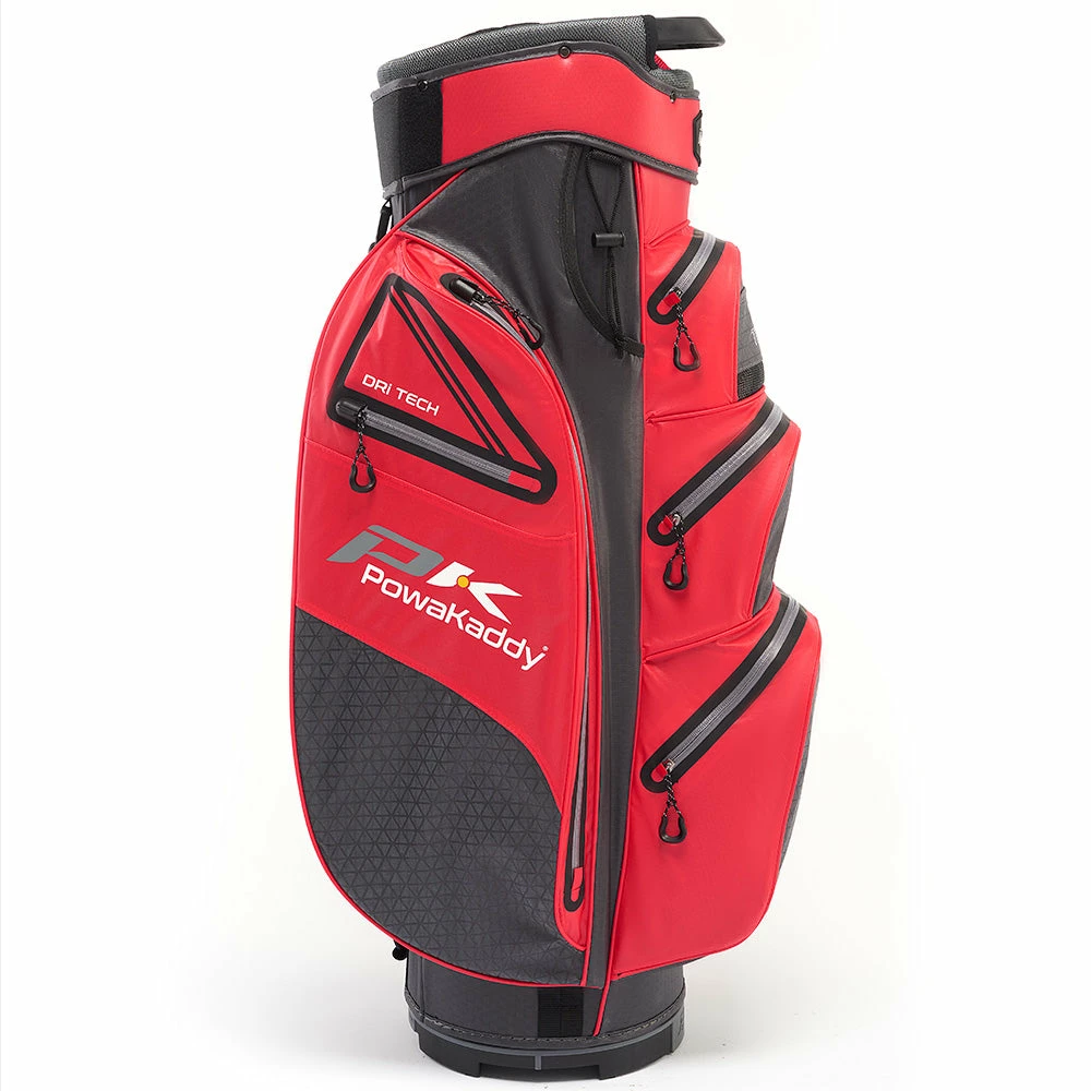 PowaKaddy Dri-Tech Cart Bag - Red/Cool Grey - Image 2