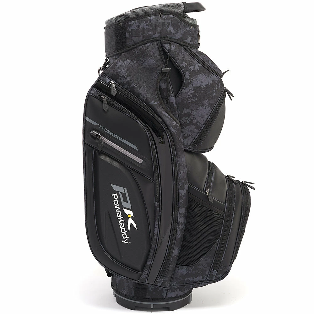 PowaKaddy Premium-Tech Cart Bag - Black Camo/Cool Grey - Image 2