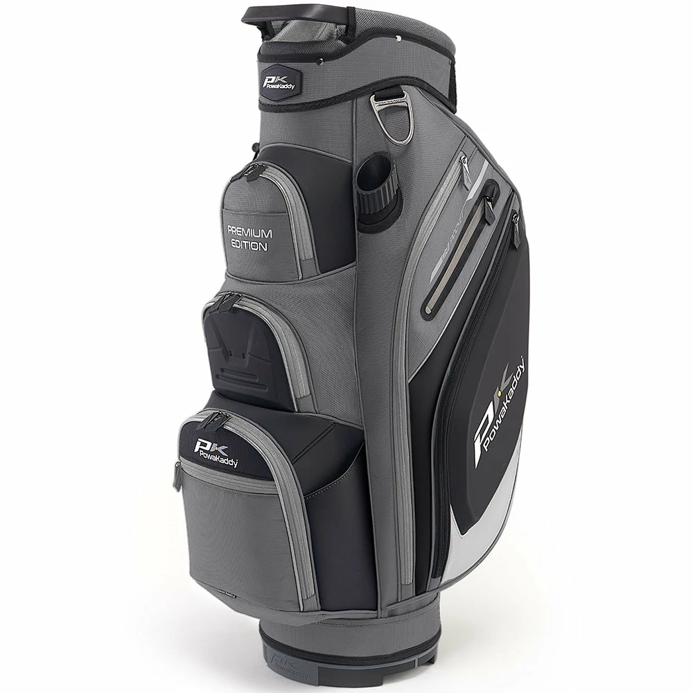 PowaKaddy Premium Edition Cart Bag - Gun Metal/Black/Silver