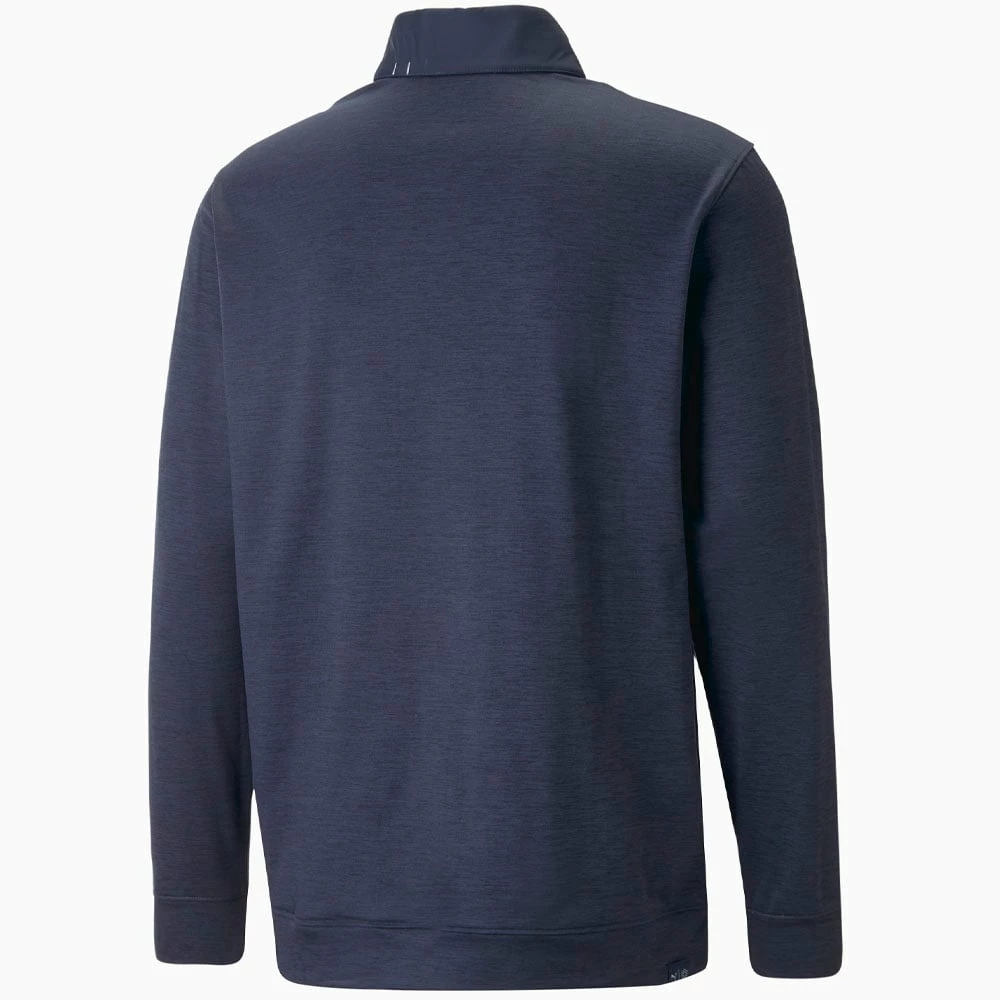 Puma Cloudspun Colour Block 1/4 Zip Pullover - Navy Blazer/Navy Blazer Heather - Image 2
