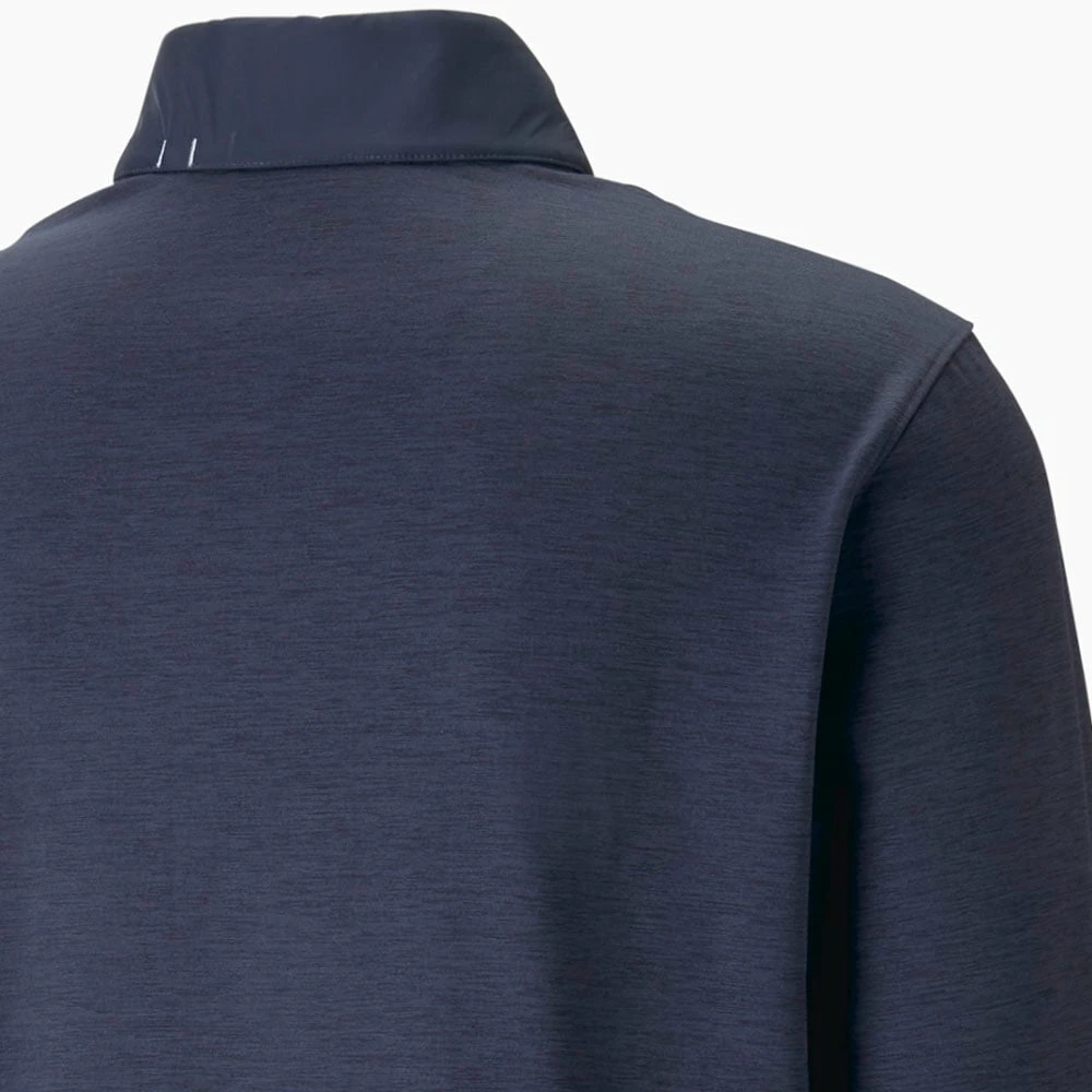 Puma Cloudspun Colour Block 1/4 Zip Pullover - Navy Blazer/Navy Blazer Heather - Image 4