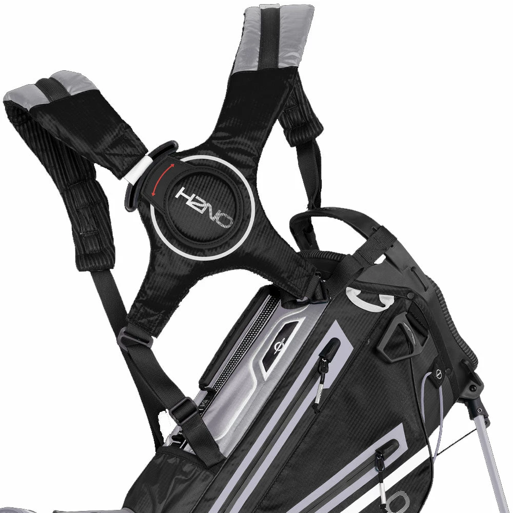 Sun Mountain H2NO Lite Waterproof Stand Bag - Black/Nickel/White - Image 2