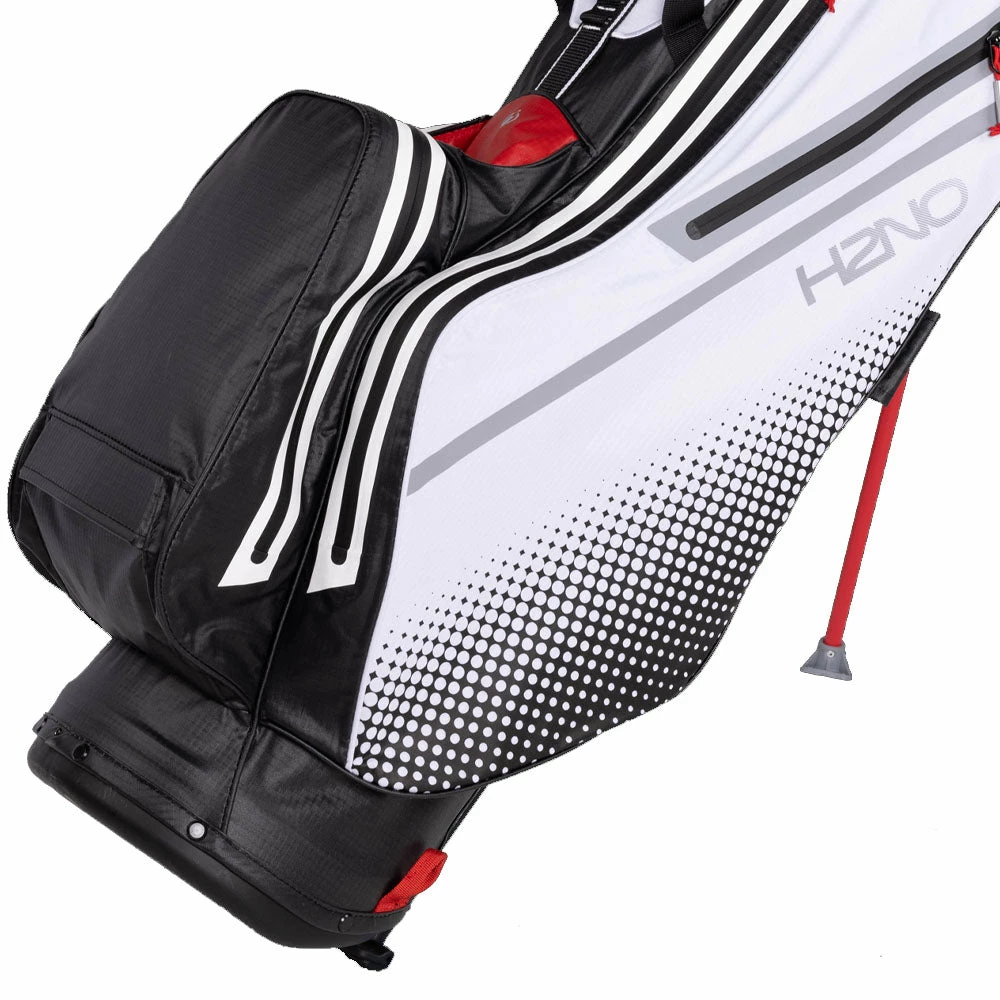 Sun Mountain H2NO LiteSpeed Waterproof Stand Bag - Black/White/Red - Image 3