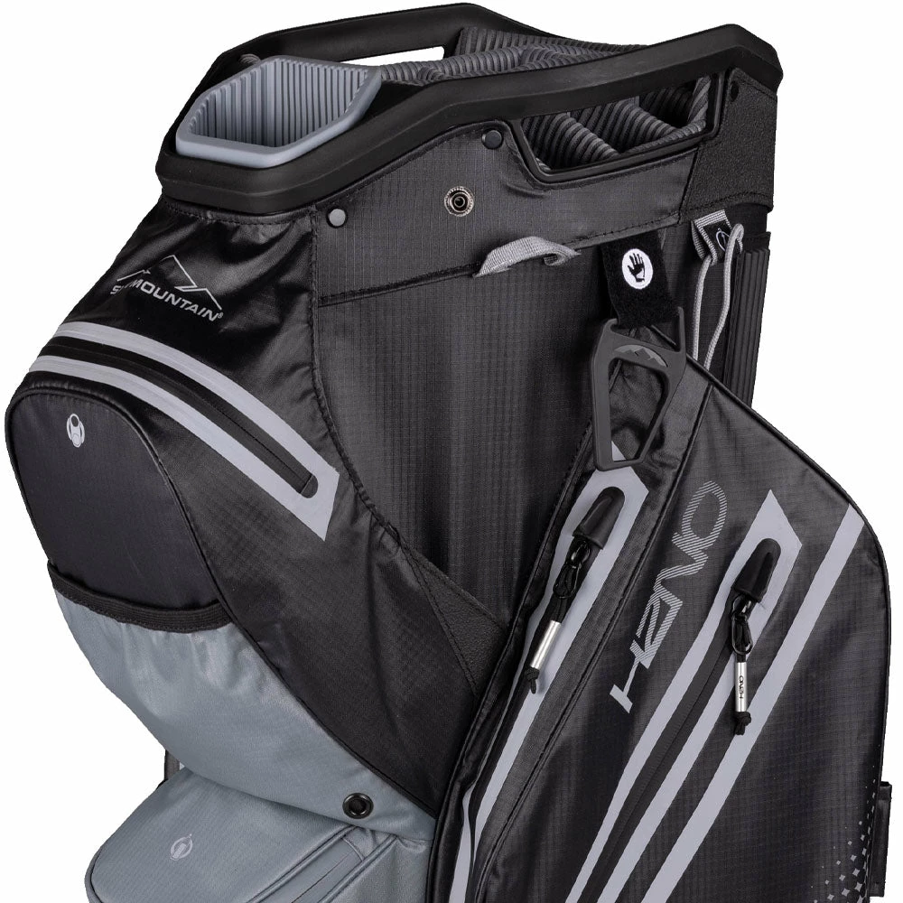 Sun Mountain H2NO Staff Waterproof Cart Bag - Black/Nickel/Cadet - Image 2