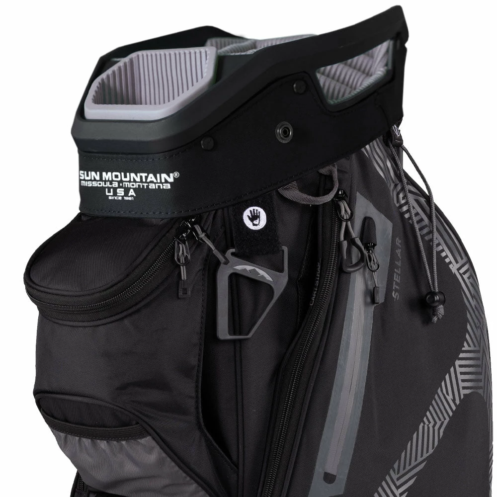 Sun Mountain Stellar Cart Bag - Black/Gunmetal/Cadet - Image 2