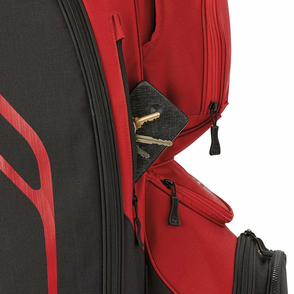 TaylorMade Cart Lite Cart Bag - Red/Black - Image 3