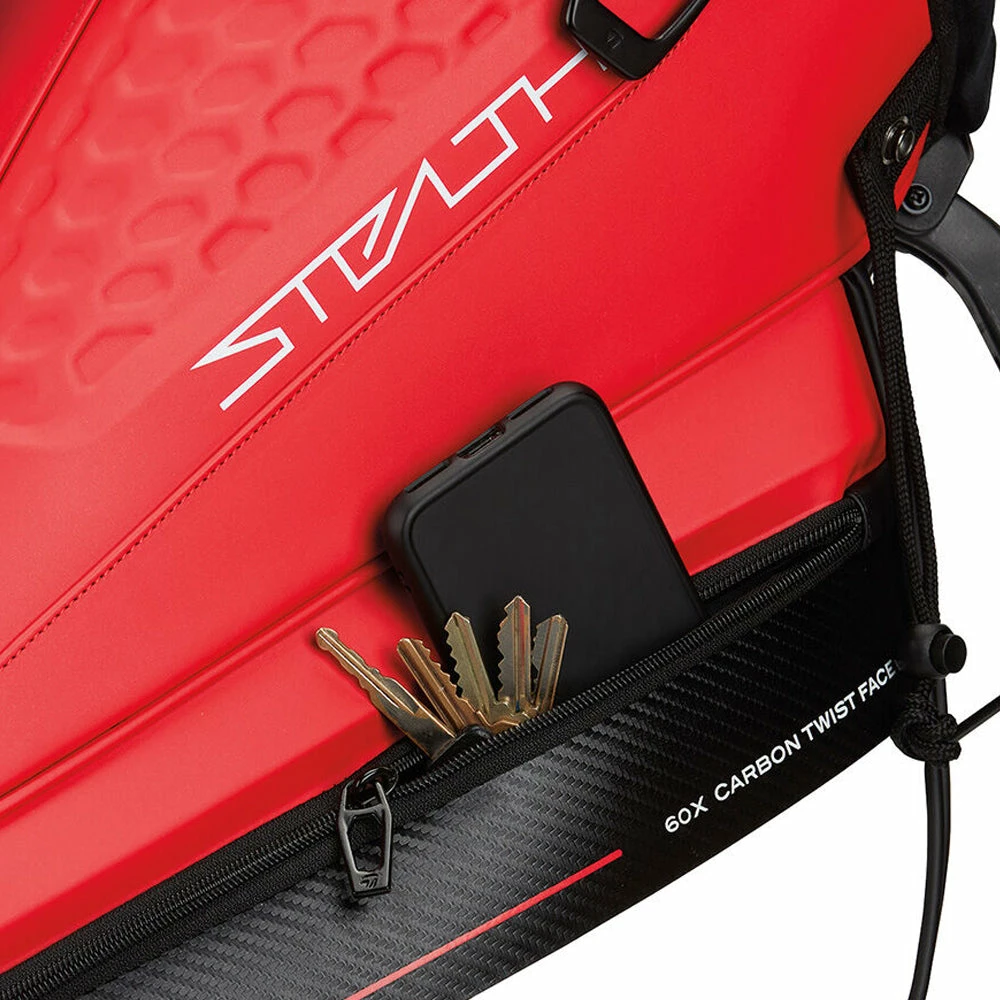 TaylorMade Tour Stand Bag - Red/White/Black - Image 4