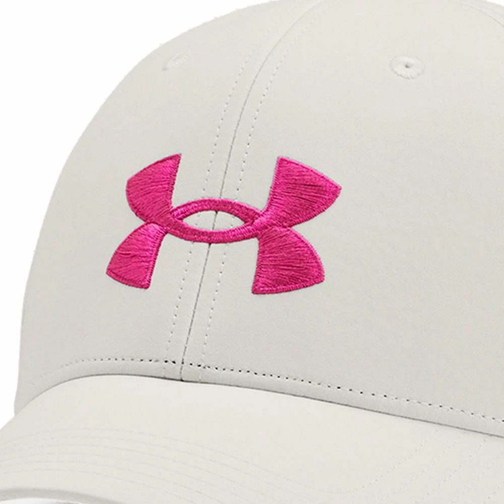 Under Armour Golf96 Cap - Grey Mist/Rebel Pink - Image 3