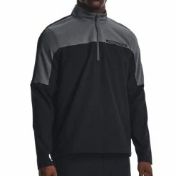Under Armour Storm Windstrike 1/2 Zip Pullover - Black/Pitch Grey