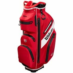 Wilson Staff Exo Dry Waterproof Cart Bag - Staff Red/Black/White